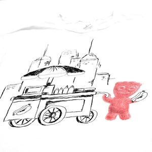 Ripple Junction Sour‎ Patch Kid NYC Hot Dog Stand T-shirt Size Large Tee Rare